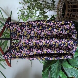 Tropical Patterned Tank with keyhole back - Tigers and Palms